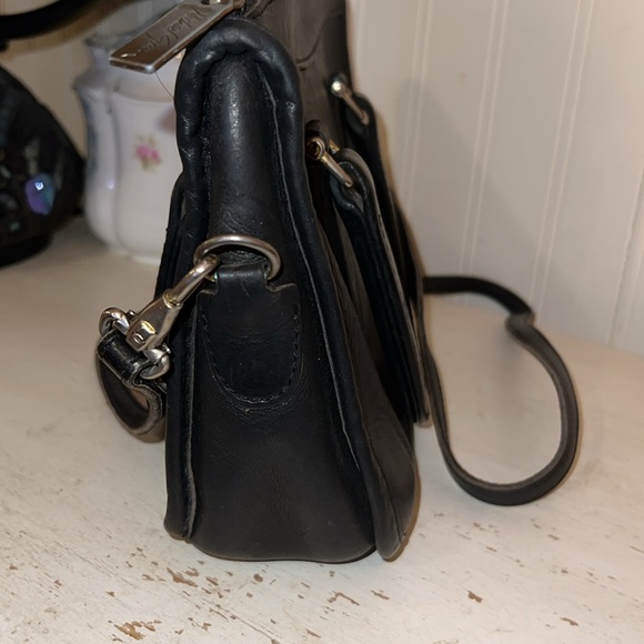 Michael Green Vintage glove tanned leather satchel black leather - Picture 4 of 6